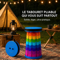 Tabouret téléscopique pliable et portable
